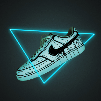 lit up shoe